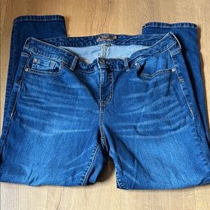 Torrid Dark Blue Vintage Stretch Boyfriend Straight Leg Jeans